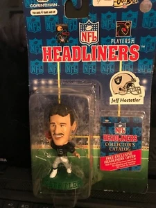 1996 Figura de los Jeff Hostetler Raiders de los cabezas de cartel de la NFL - Nuevo en paquete - Imagen 1 de 3