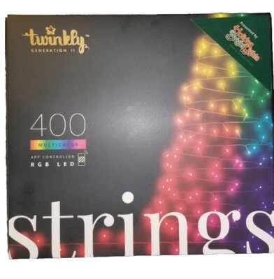 Twinkly Strings App-Controlled Smart LED Christmas Lights 400 Multicolor 105-Ft - Image 1 of 2