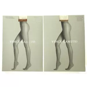 Vince Camuto Control Top Pantyhose Enhanced Toe Hosiery Lot 2 Size E/F Nude - Picture 1 of 4