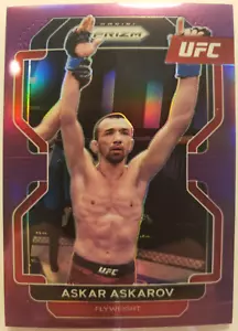 2022 PANINI PRIZM UFC #197 ASKAR ASKAROV - PURPLE PRIZM 058/149 - Picture 1 of 3