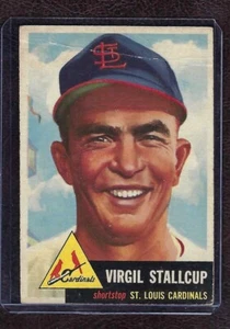 1953 Topps Baseball #180 Virgil Stallcup, St. Louis Cardinals, VG! - Picture 1 of 2