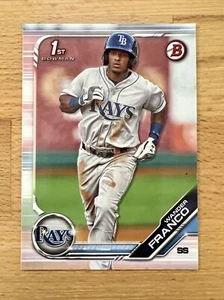2019 Bowman Wander Franco Paper 1st Prospect #BP-100 Tampa Bay Rays RC Rookie - Picture 1 of 2