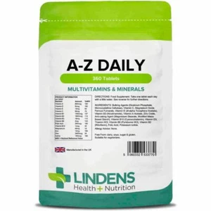 Lindens Multivitamin A-Z Daily Tablets 360 Tablets - Picture 1 of 4