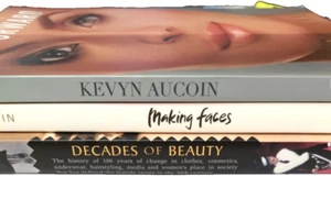 LOT OF 3 Women's Fashion/Beauty Lookbooks Decades of Beauty Making Faces Aucoin - Bild 1 von 5