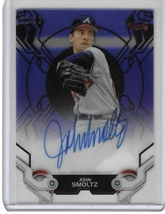 2019 Topps High Tek High Tek Auto Blue /25 John Smoltz #HTA-JSM Auto  - Bild 1 von 2