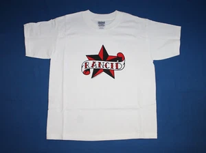 Vintage Y2K 2003 Kids Rancid Shirt Punk Rock Band Youth Medium 10-12 - Picture 1 of 6
