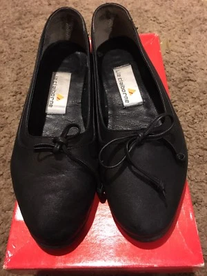 LIZ CLAIBORNE Barika  Black Nappa  FLATS SIZE 8 M - Image 1 of 4