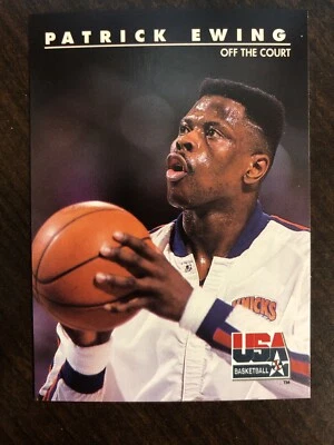 1992 Skybox USA Patrick Ewing Dream Team #23 Off The Court - Knicks, Team USA - Image 1 of 2