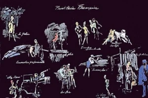 LeRoy Neiman "Prostituees Francaise (La Nuit de Paris)" 1980 #1359LN10X00DIVA - Bild 1 von 1