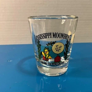 Mississippi Moonshine Drink….Croak Shot Glass, COMBINED SHIPPING (SEE STORE) - Picture 1 of 2