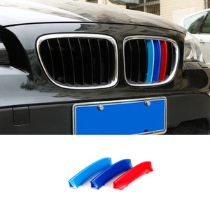 For BMW X1 E84 2010-2015 Three M-Color Front Centre Grille Decor Cover Trim 3PCS - Foto 1 di 8