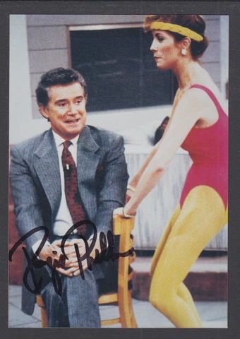 Regis Philbin, American Media Personality & Host, signed 3x5 color photo Cover