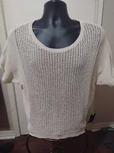 NWT Women's A.N.A Sleeveless Top Blouse Size PXL Petite Heather Oatmeal Brown - Picture 1 of 11