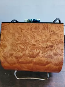 Hammil Diebolt Bolso de Mano Madera Estilo Myrica Art Deco Marrón - Imagen 1 de 9