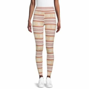 Leggings para mujer Time and Tru talla XL 16-18 FairIsle color marfil nuevos con etiquetas - Imagen 1 de 4