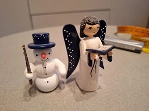 Engel und Schneemann, Bürgel, Erzgebirge - Bild 1 von 6