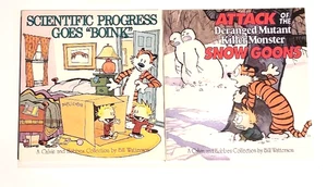 Calvin & Hobbes Softcovers / Bill Watterson / 1991/92  Mint Condition Copies x 2 - Picture 1 of 7