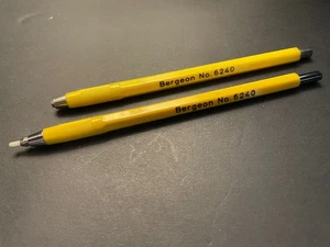 2 Lot USED Bergeon 6240 Glass Fibre Scratch Brush Pencil Jewellers Watches - Picture 1 of 5