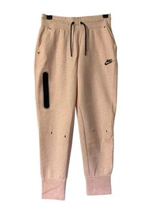 NIKE Sportswear Tech Sweatpants Joggers Girls Size L Pink 27" Waist CZ2595-663 - Picture 1 of 9