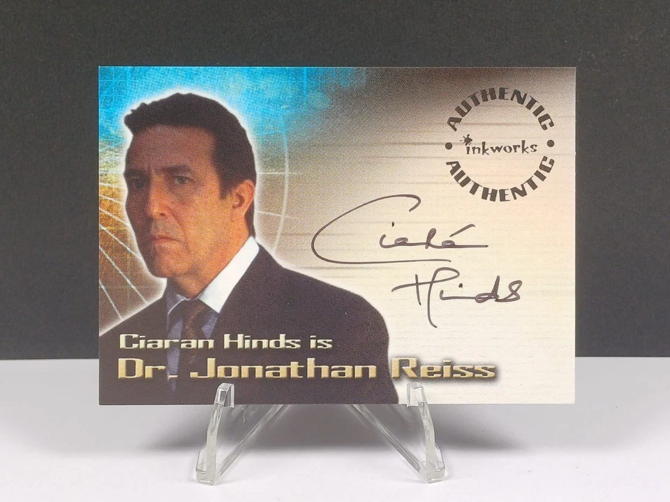 Authentic Inkworks Ciaran Hinds Autograph as Dr Jonathan Ross Tomb Raider - Image 1 of 2