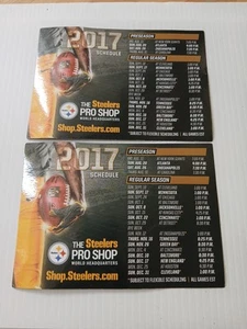 2 Pittsburgh Steelers 2017 NFL Football Magnet Spielplan - SNR - Bild 1 von 2