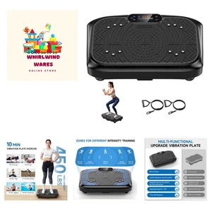 Vibration Plate Exercise Machine Weight Loss, Full Body Workout Vibration Pla... - Picture 1 of 9