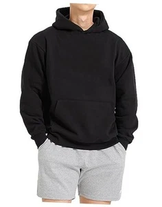 Men Hoodie Sweatshirt Loose Fit Fashion Pullover Hoodie Casual Long Sleeve - Picture 1 of 7