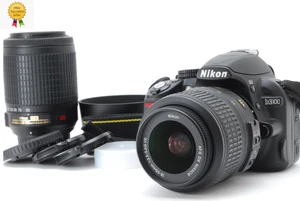 [TOP MINT in Box] Nikon D3100 Digital SLR 14.2 Camera 18-55mm 55-200mm JAPAN - Picture 1 of 12