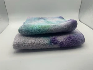 Toalla de mano y paño de lavado reciclado para tie dye a mano de 2 piezas - Imagen 1 de 7