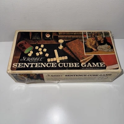 100% Complete Vintage 1971 Scrabble Sentence Cube Board Game by Selchow Righter - Image 1 of 4