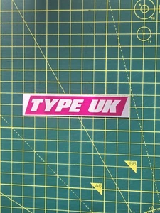 Subaru TYPE UK, Metal Plaque, Impreza P1, STI, TYPE R, TYPE RA. - Picture 1 of 4
