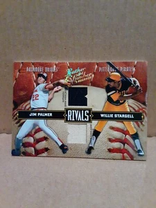 JIM PALMER/WILLIE STARGELL 2004 Donruss Leather & Lumber Rivals Jersey 65/250 - Picture 1 of 6