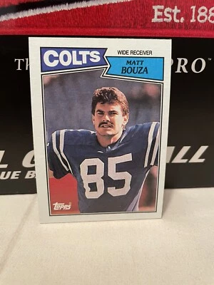 1987 Topps Football Card Matt Bouza #377 NM Combined Shipping - Image 1 of 2