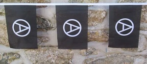Anarchy Flagge Polyester Wimpelkette - verschiedene Längen - Bild 1 von 11