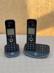 BT Advanced 090639 Cordless Home Phone Twin Handset Call Blocking Answer Machine - Afbeelding 1 van 9