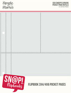 Sn@p 4 3"X4" Pockets Pocket Pages For 6"X8" Binders 10/Pkg-