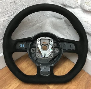 Genuine Audi R8 GT TYP 42 steering wheel. Black alcantara red stitching. DSG 18A - Picture 1 of 11
