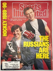 SPORTS ILLUSTRATED OCT 9 1989 Sergei Starkov Viacheslav Fetisov Russians in NHL - Picture 1 of 2