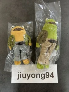 Frog and Toad Plush Set of 2 Stuffed Animal Small Sekiguchi From Japan New F/S - Picture 1 of 11