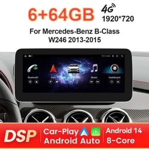 Autoradio Android 14 CarPlay 64 GB DAB + DSP per Mercedes B-W246 2013-2015 NTG4.5 - Foto 1 di 13