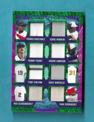 Camiseta Leaf ITG 2022 usada equipo esmeralda utopía bate reliquia/3 Gwynn Winfield Yount Foto 1 de 2