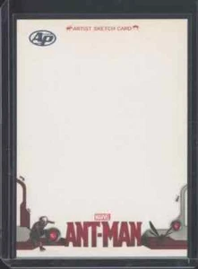 Tarjeta de boceto vertical en blanco Marvel 2015 Upper Deck Ant-Man Artist AP - Imagen 1 de 2