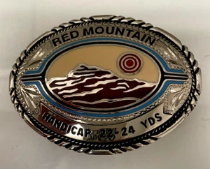 Vintage Red Canyon HANDICAP 22-24 YDS 4" Belt Buckle NEW IN BOX - Picture 1 of 3