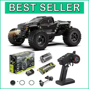 Waterproof 1:10 Brushless RC Car - 50 mph Monster Truck with Carbon Fiber Design - Picture 1 of 11