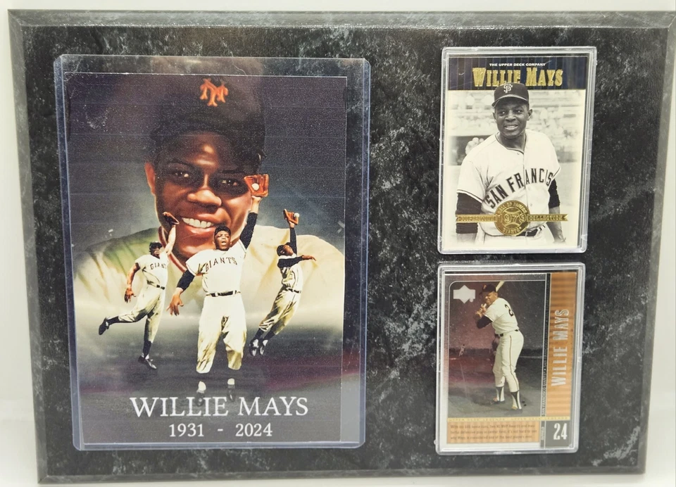 PLACA DEPORTIVA CONMEMORATIVA LEYENDA DE LOS GIGANTES DE SAN FRANCISCO WILLIE MAYS ENVÍO GRATUITO Foto 1 de 1