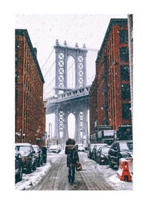 Hochwertiger Druck Poster Einrichtung Schlafzimmer Wohnzimmer Druck zum Aufhängen Snowfall - Bild 1 von 30