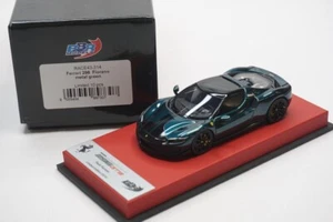 1/43 BBR FERRARI 296 GTB FIORANO METALLIC GREEN/BLACK RED LEATHER BASE LE10 N MR - Picture 1 of 5