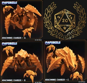 Arachminid Chargers | Hell Jumpers | Varied Options | Papsikels | 32mm scale - Picture 1 of 6
