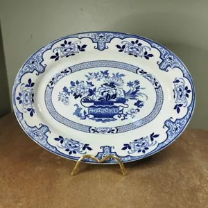 Antique Edwardian Staffordshire, Chinese Rose or Vase, Platter - 23.5 x 32cm - Picture 1 of 10