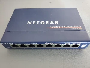 NETGEAR GS108 ProSafe Switch~8 Port~Standalone Gigabit Ethernet~GS108 v3 - Picture 1 of 5